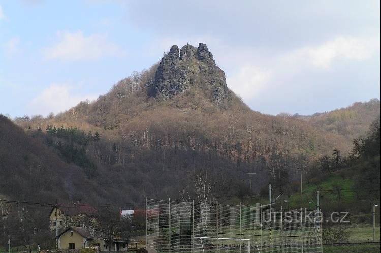 Vrabinec: vista da Přední Lhota