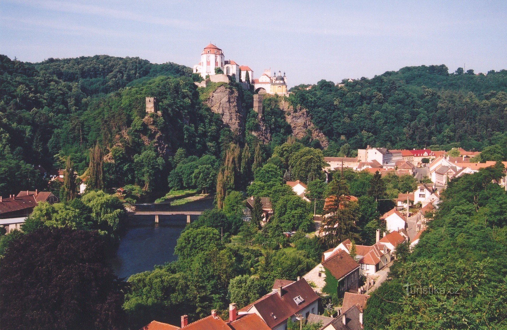 Vranov nad Dyjí - view over the serpentine