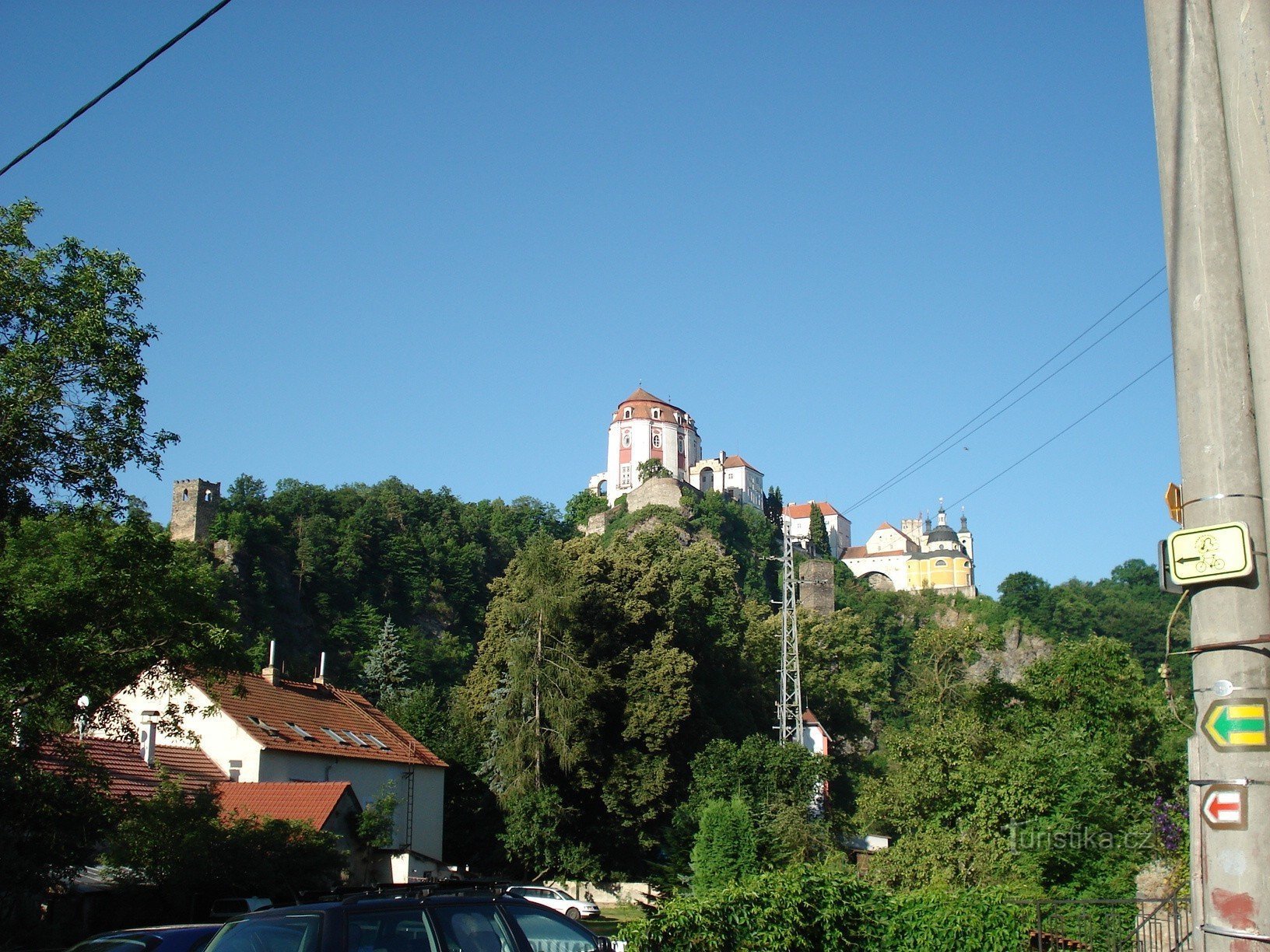Vranovsk castle from Přední Hamr