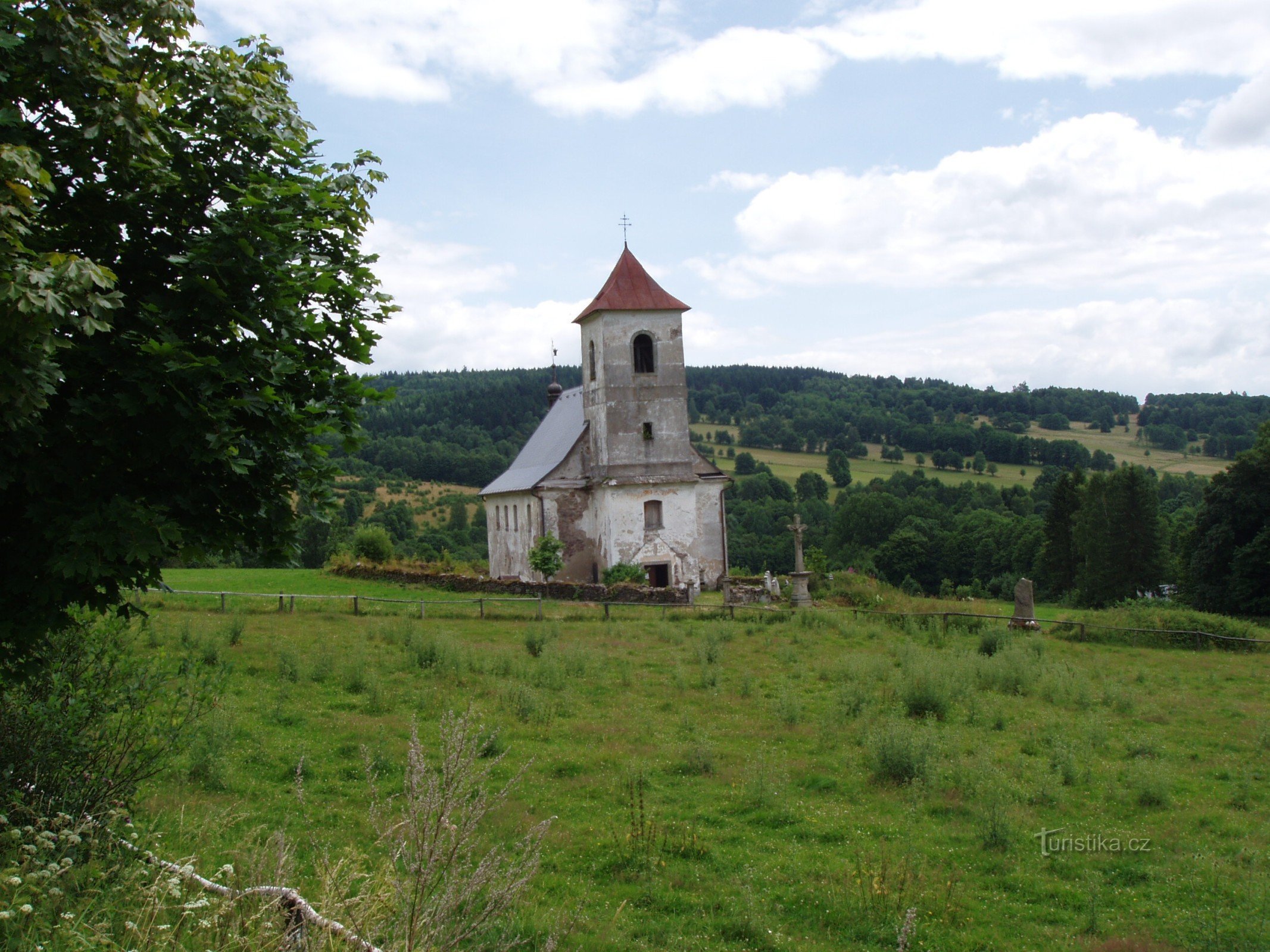 Vrchní Orlice - Pyhän Nikolauksen kirkko. Jan Nepomucký