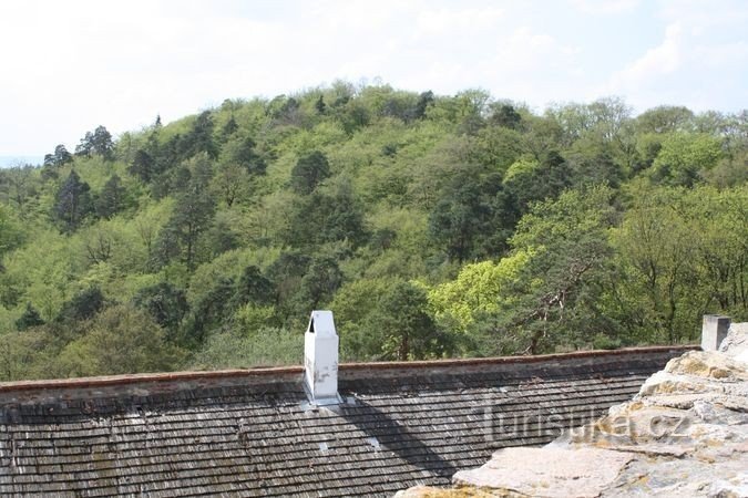 La cima de la colina del castillo