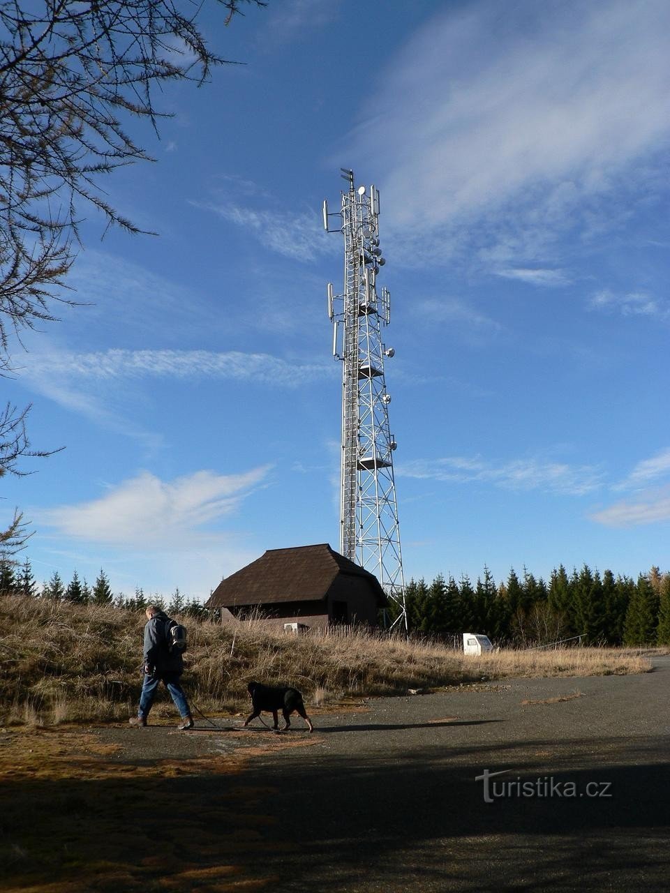 The peak of Huťská hora