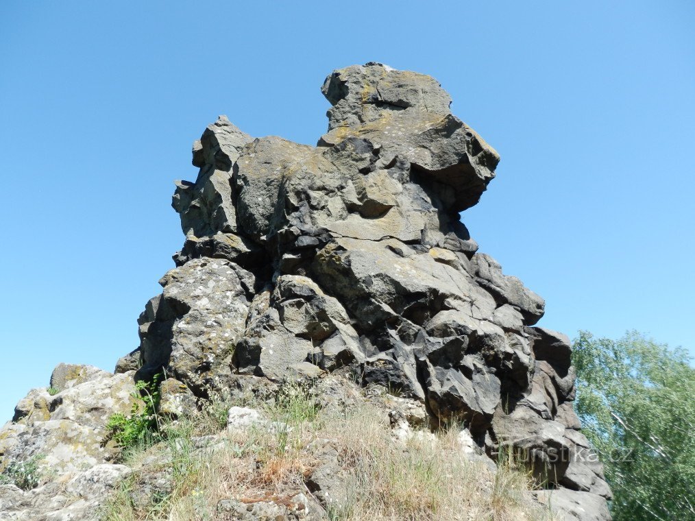 Die Spitze des Felsens suk.