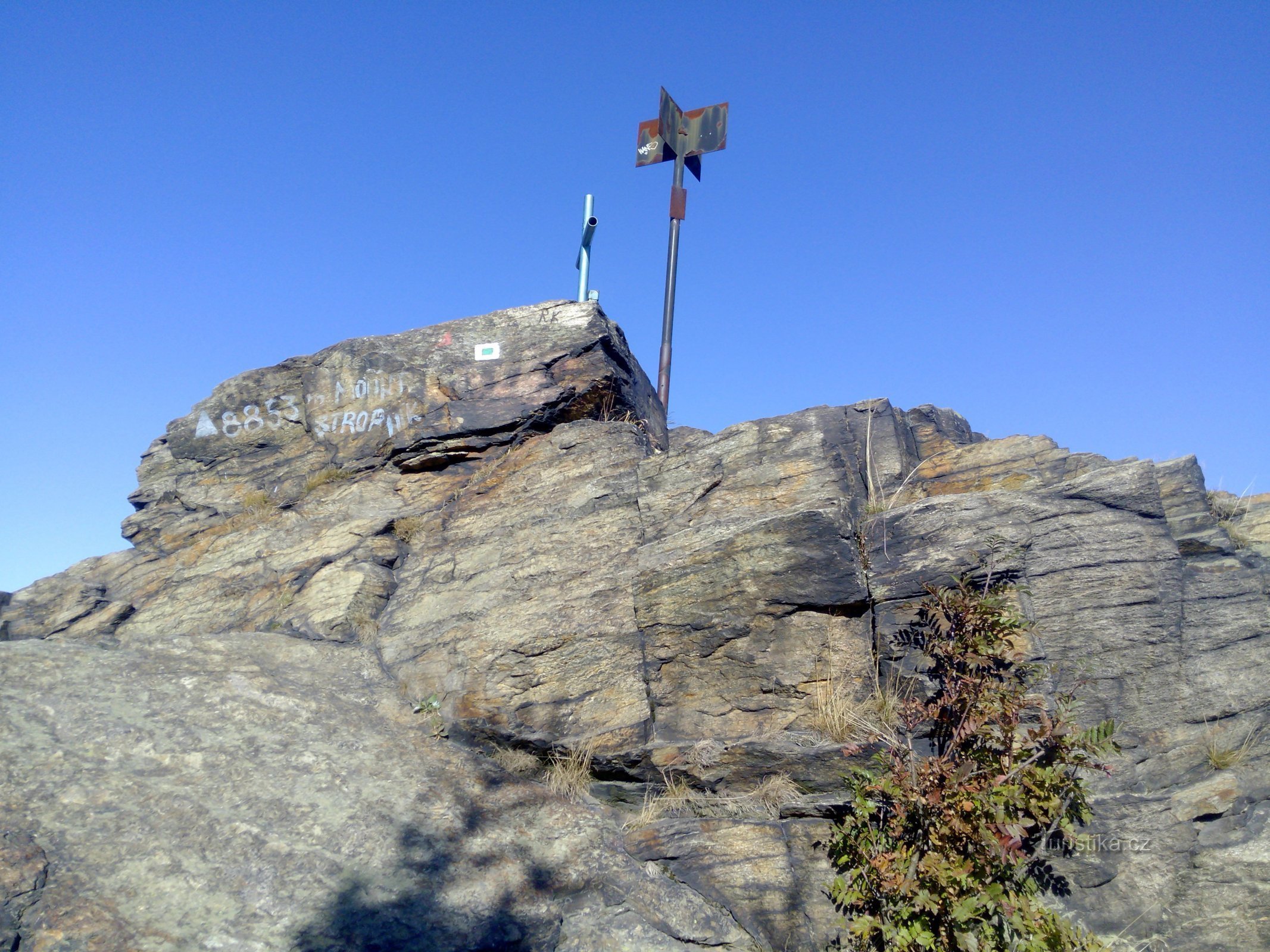 The peak of Stropník