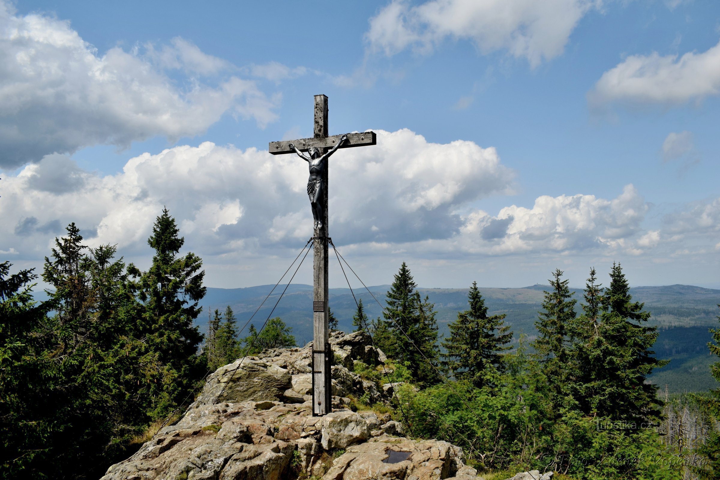 Vrchol Velkého Roklanu.