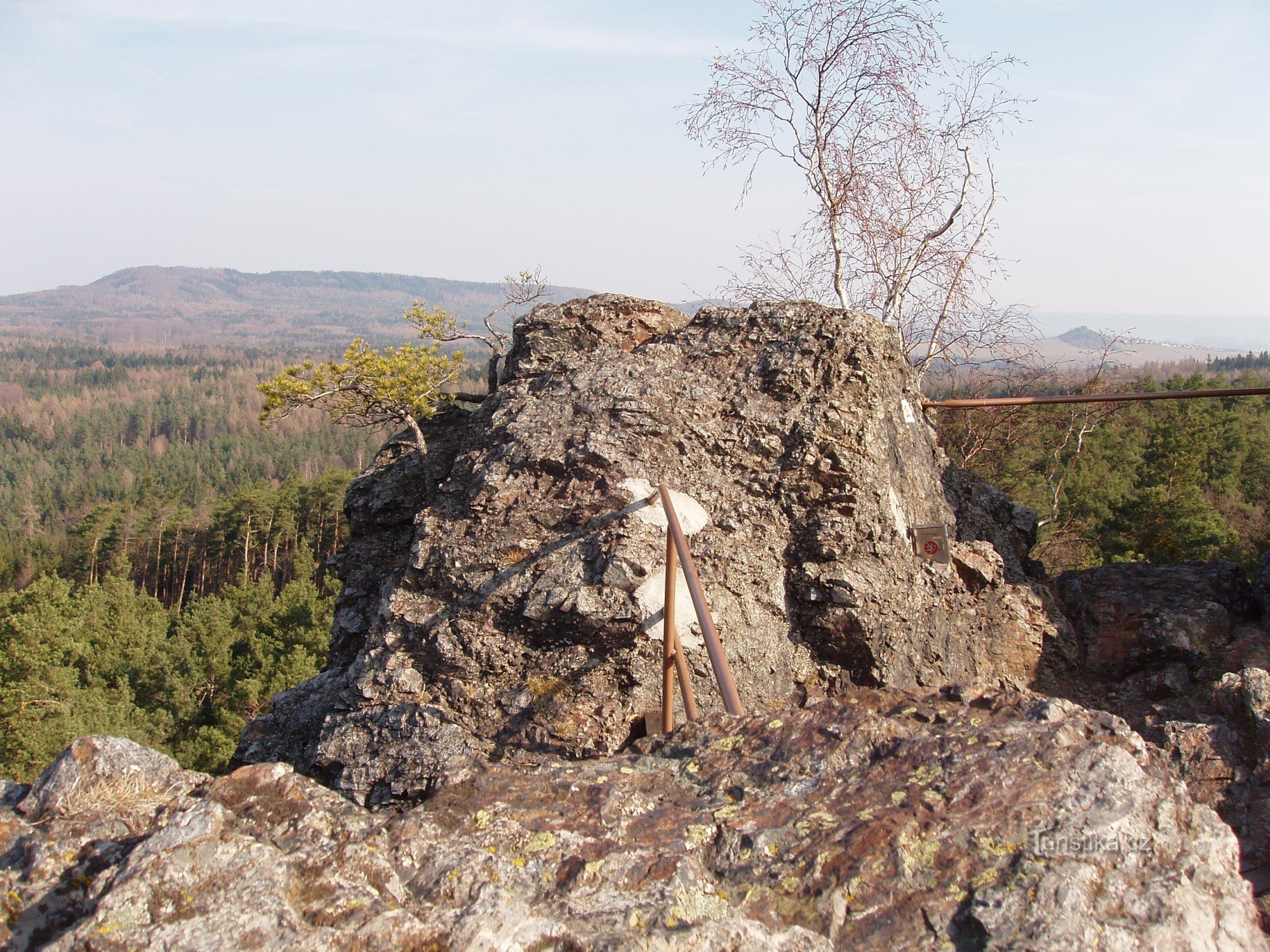 Vránískályの頂上台地