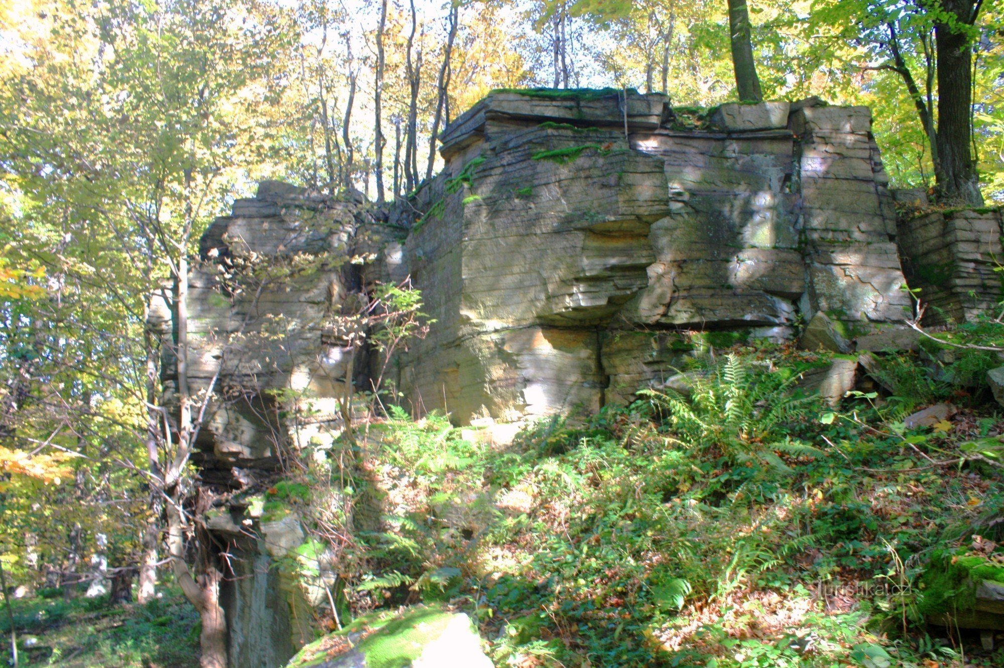 The summit rock on Sýkoř