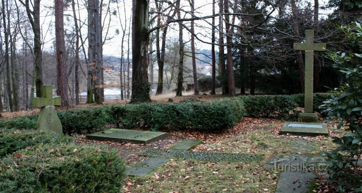 Vrchotovy Janovice - Cimitirul familiei Nádherný