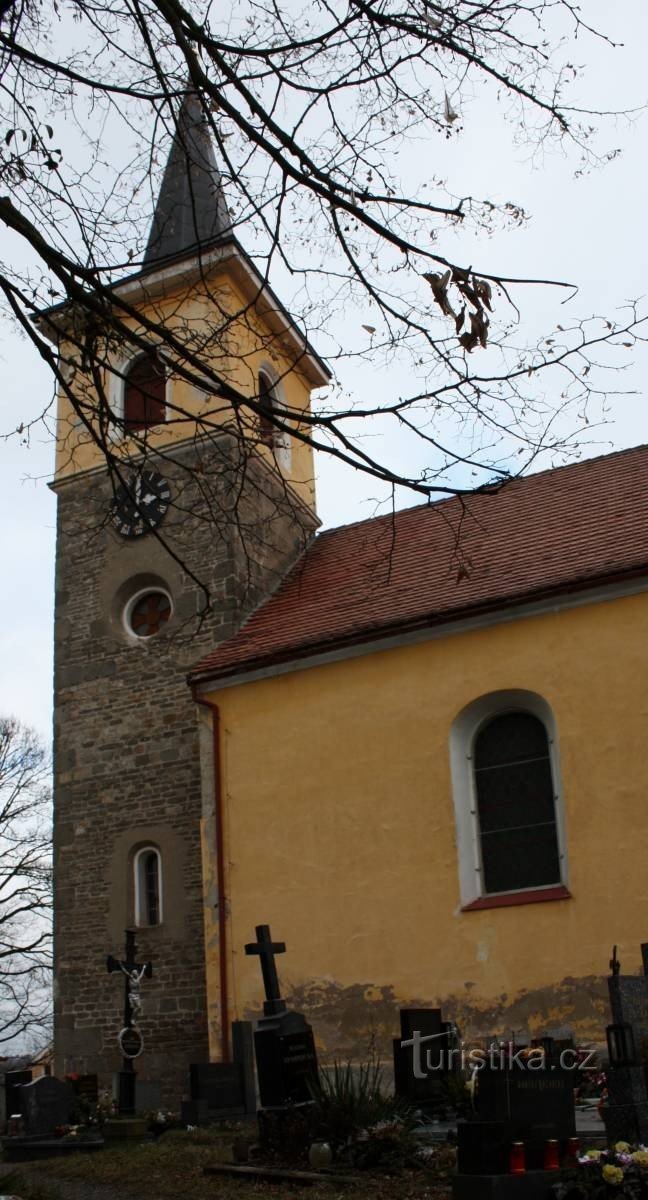 Vrchotovy Janovice - kerk van St. Martin