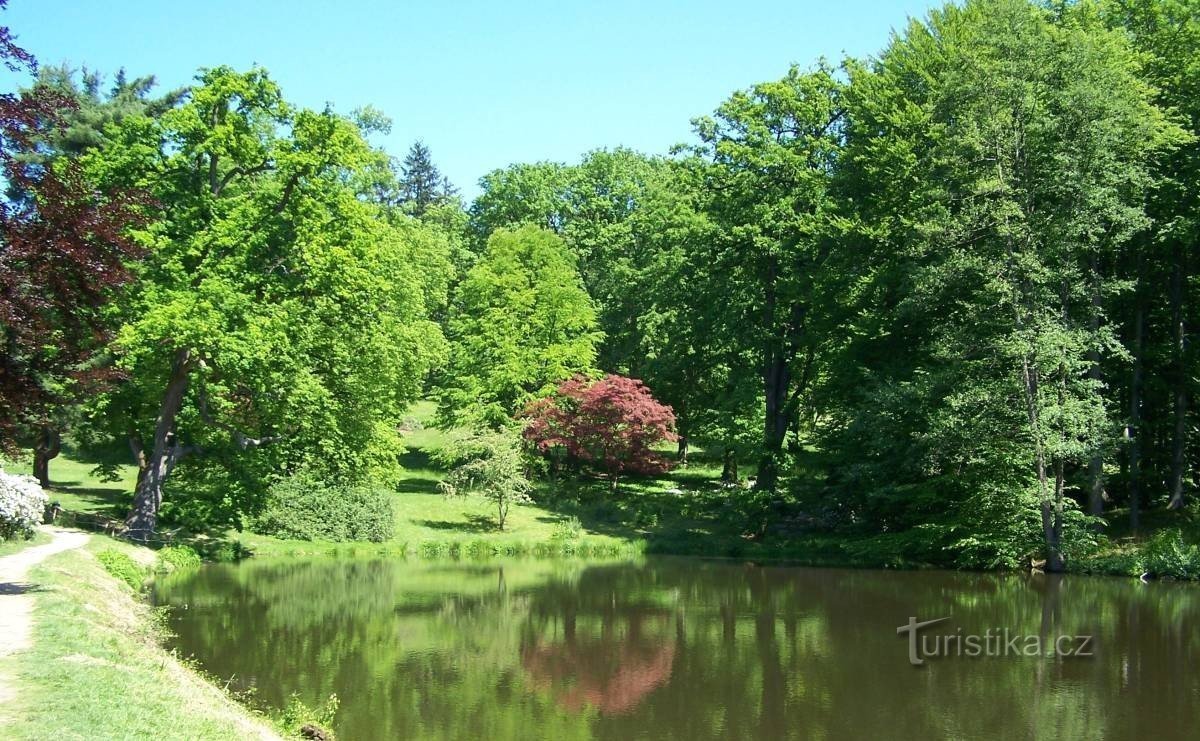 Vrchotovy Janovice - Kasteelpark