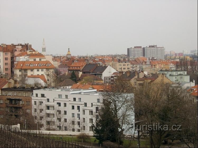 Vršovice från Havlíčkové sady