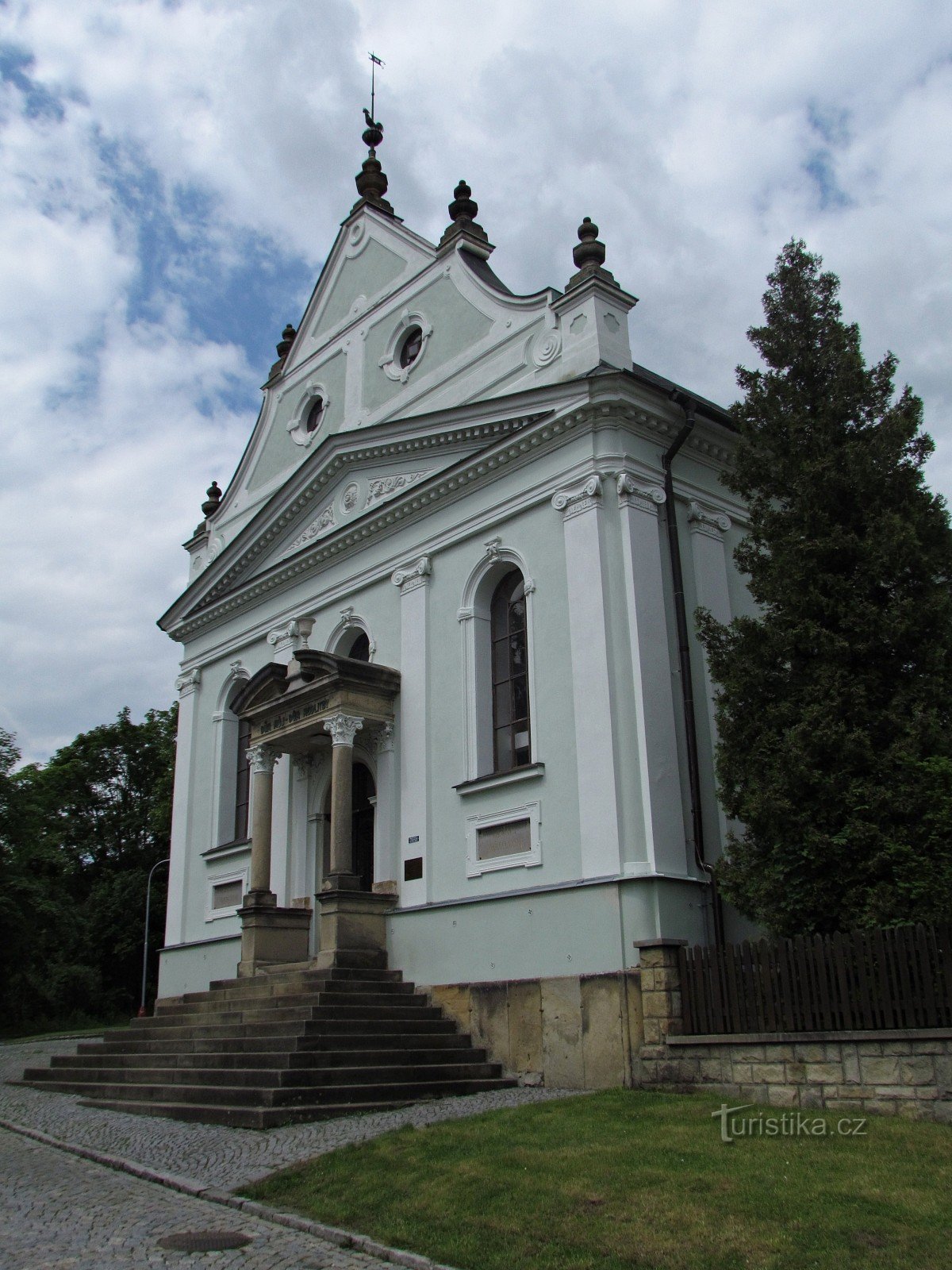 Vsetín - a Felső Gyülekezet evangélikus temploma (helvét)