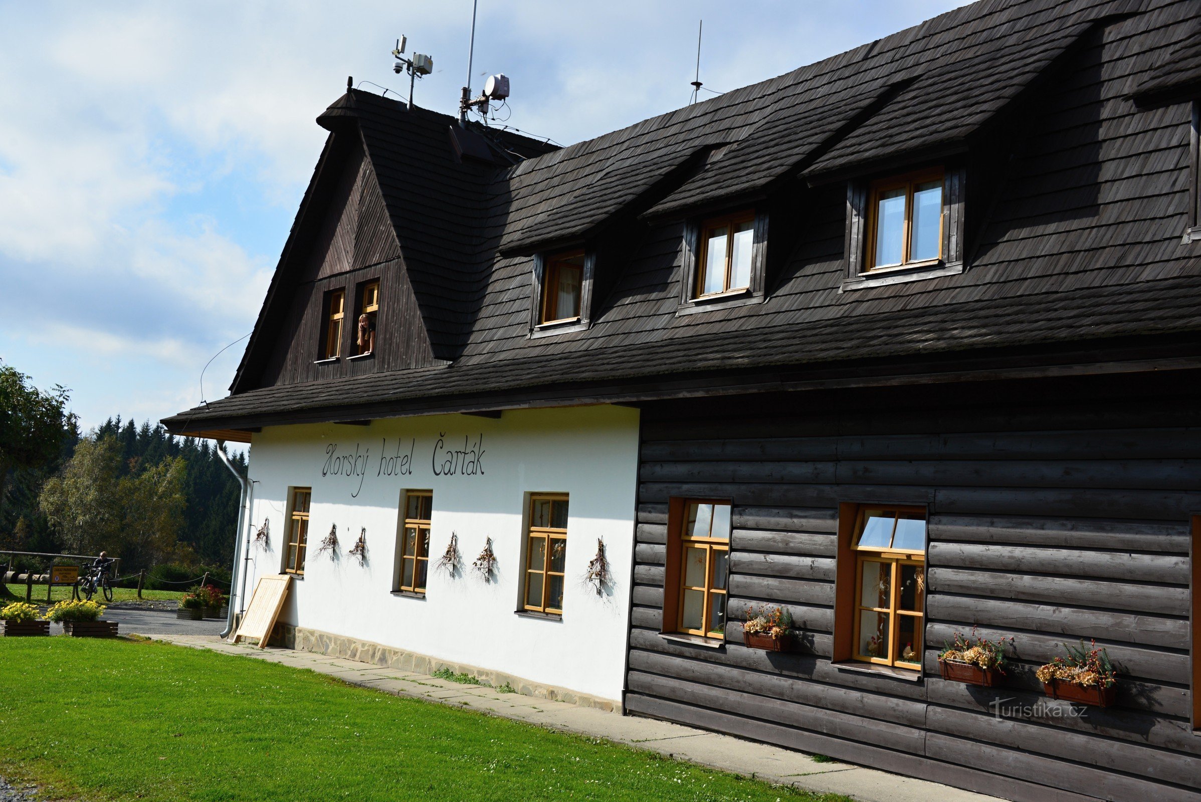 Collines de Vsetín : hôtel de montagne Čarták