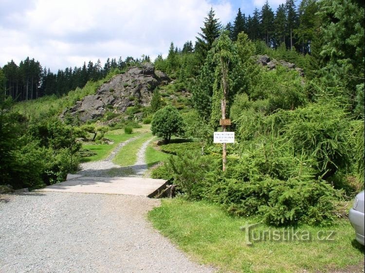 entrance to the arboretum