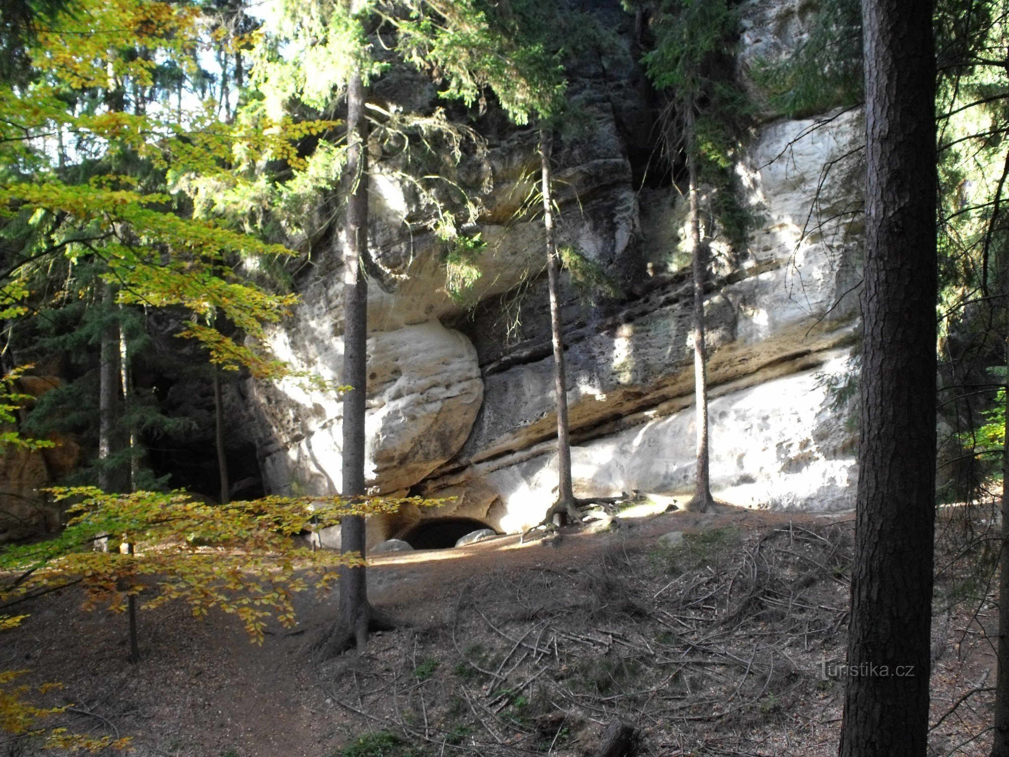 entrée de la grotte