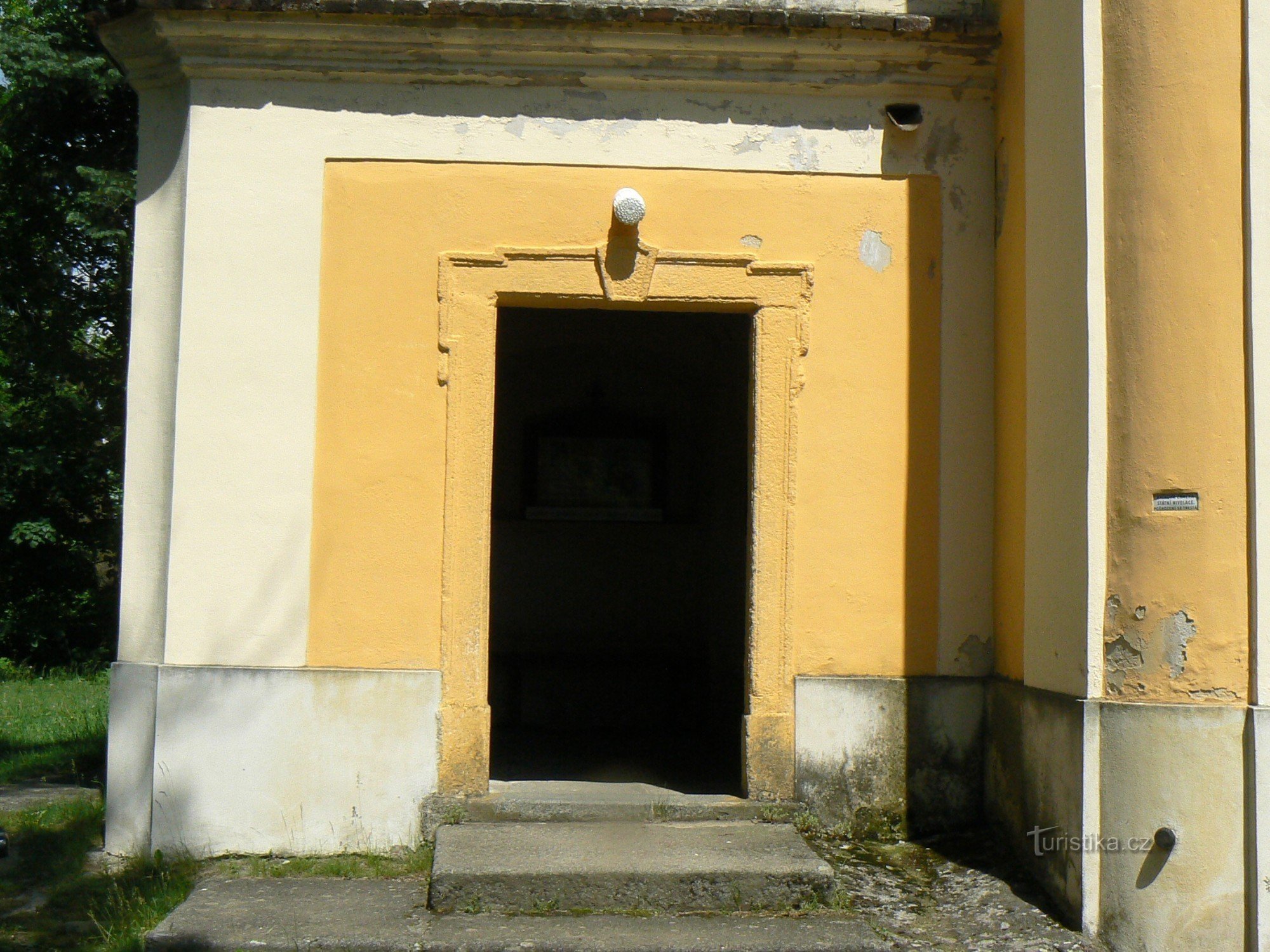 Entrance to the church