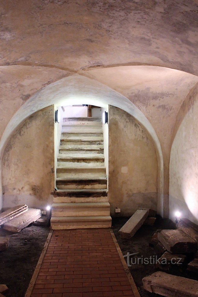 Entrance to the underground chapel