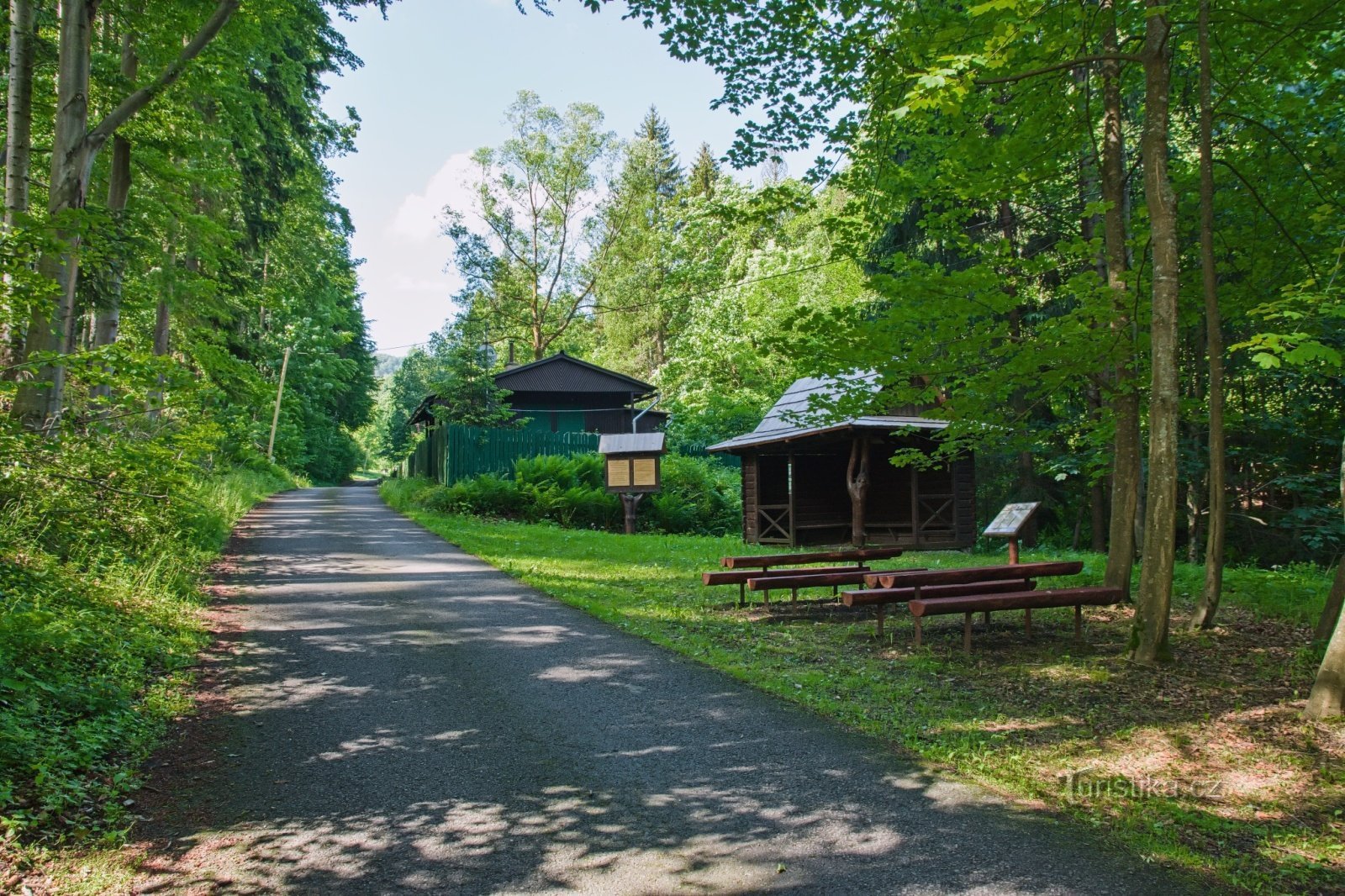 Είσοδος στο δάσος Mionší.
