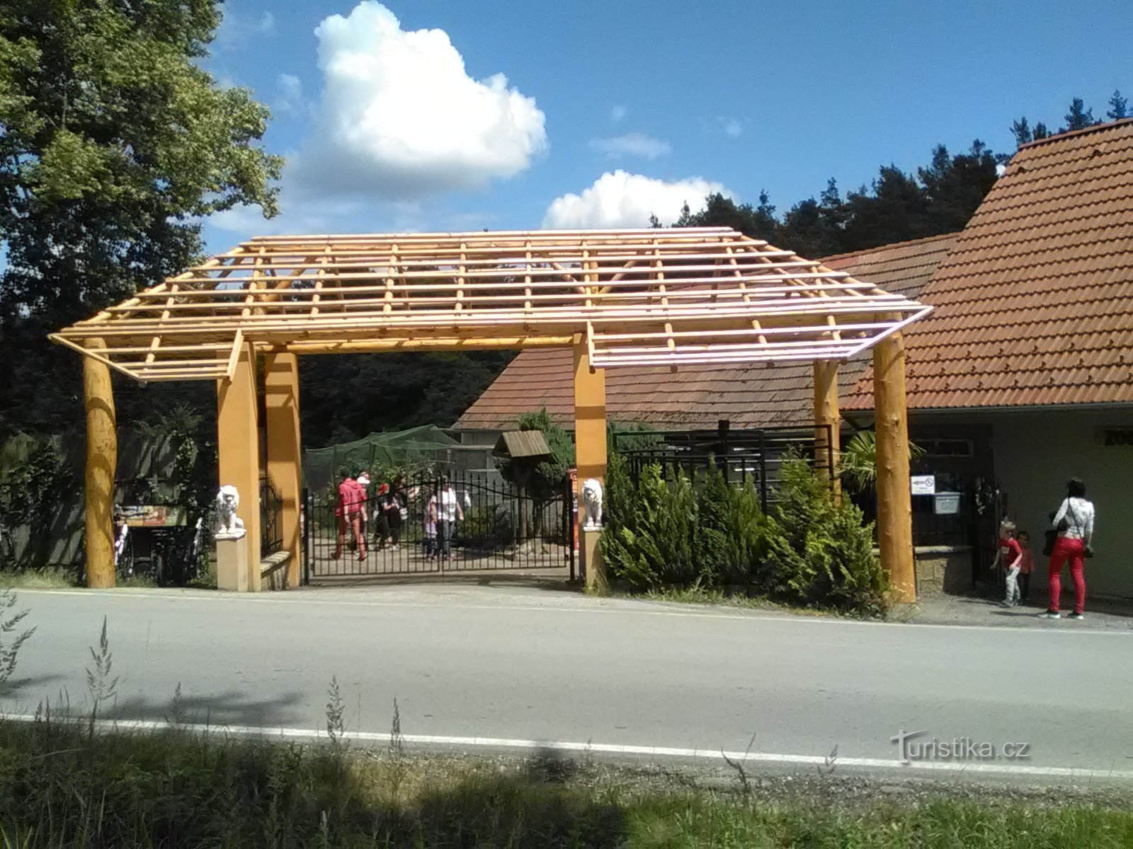 Entrance to ZOO Dvorec