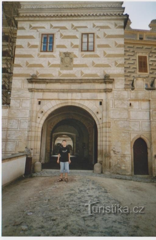 Portão de entrada do castelo e chateau