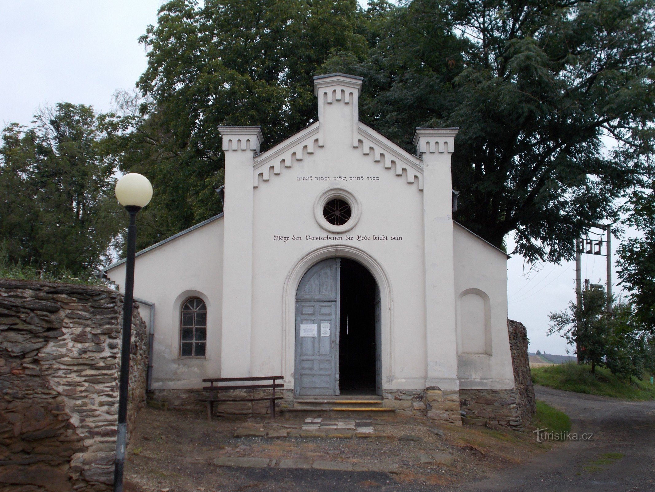Entrance building of the cemetery