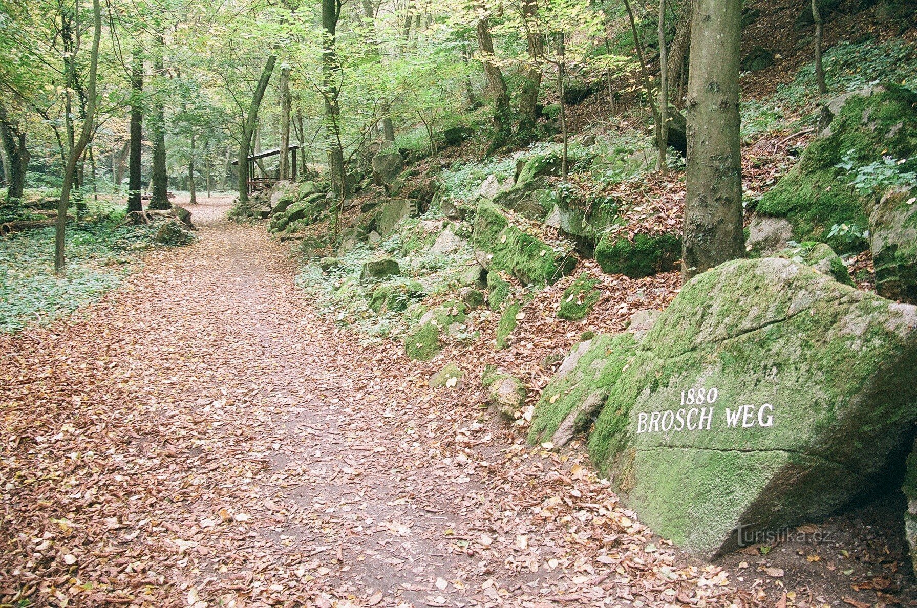 Walking path in Gránické údolí