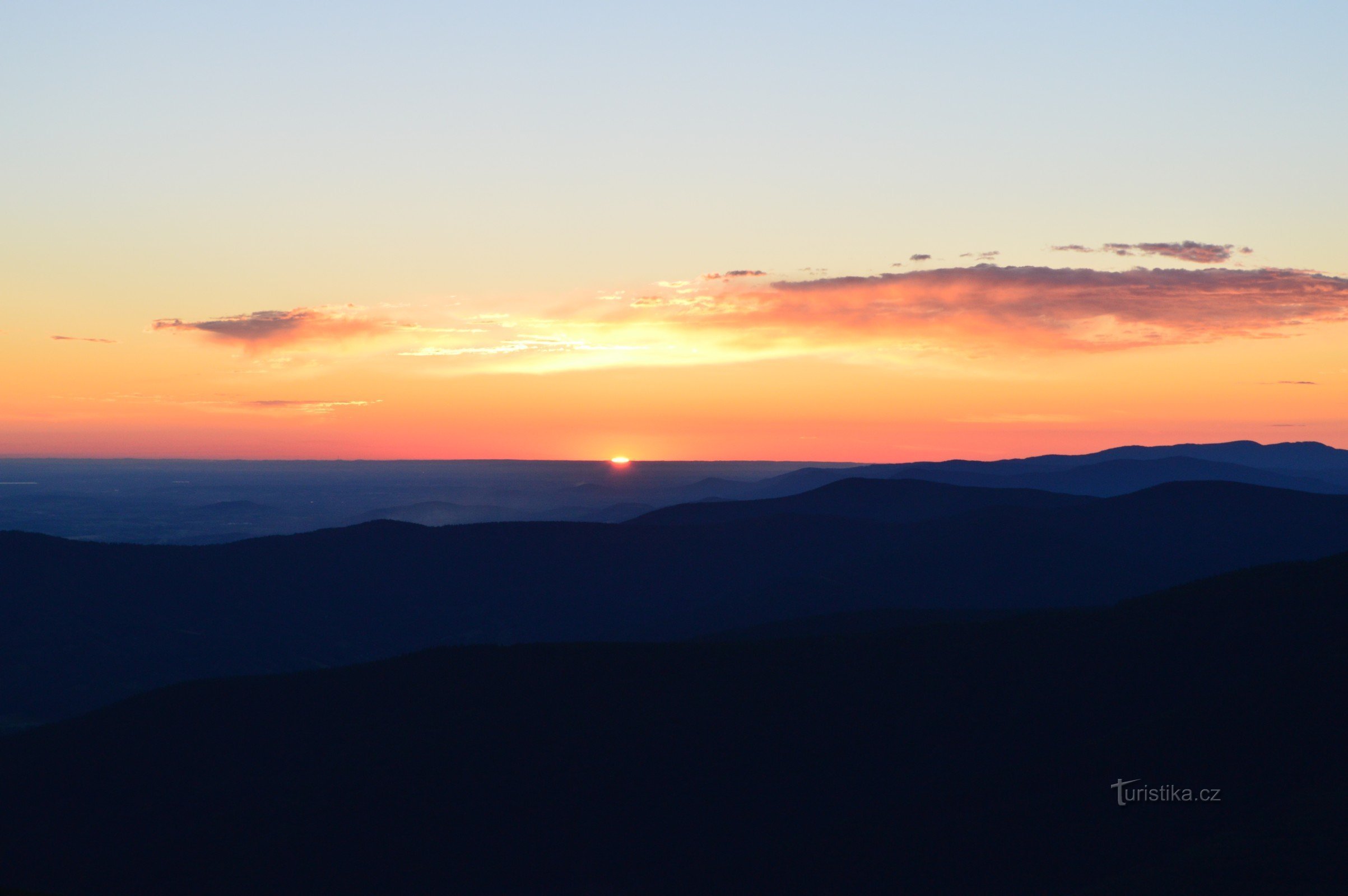 Zonsopkomst op Lysa hora