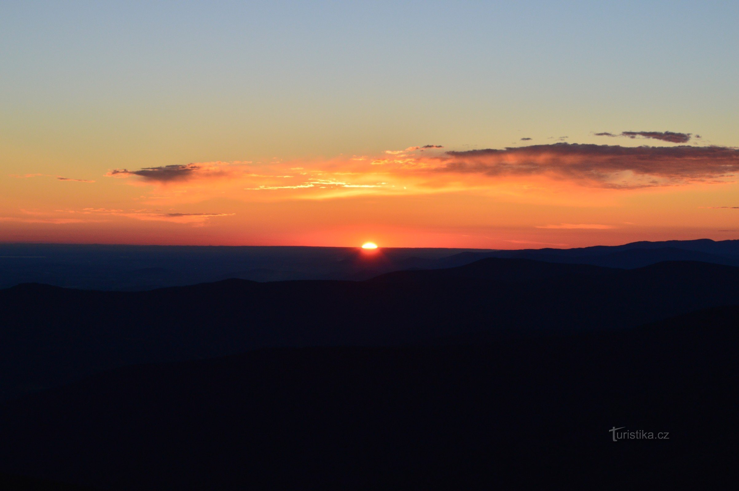 Lever de soleil sur Lysá hora