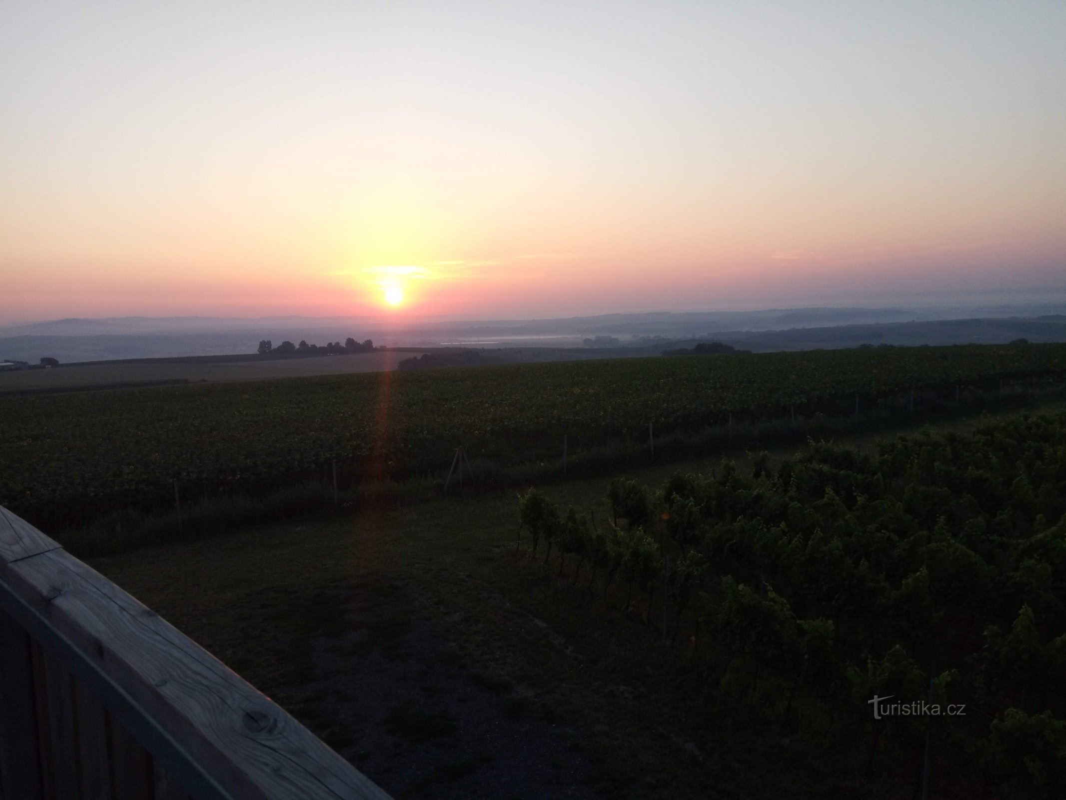 Sonnenaufgang auf Stezka nad Vinohrady