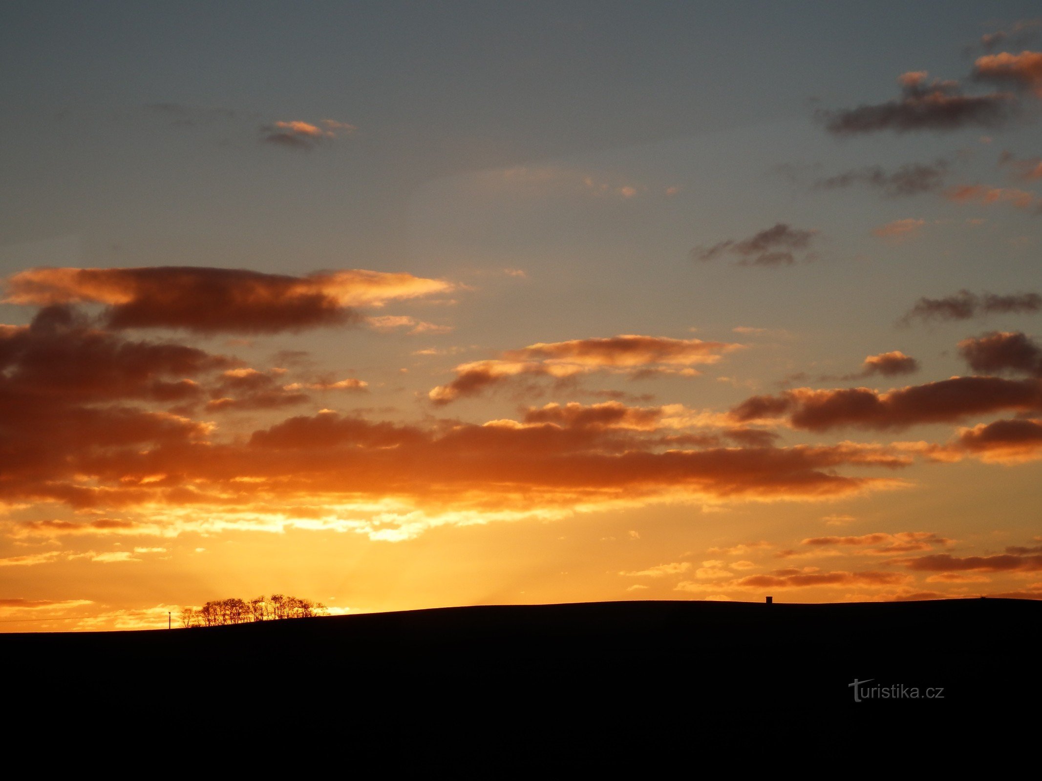 sunrise from the train window