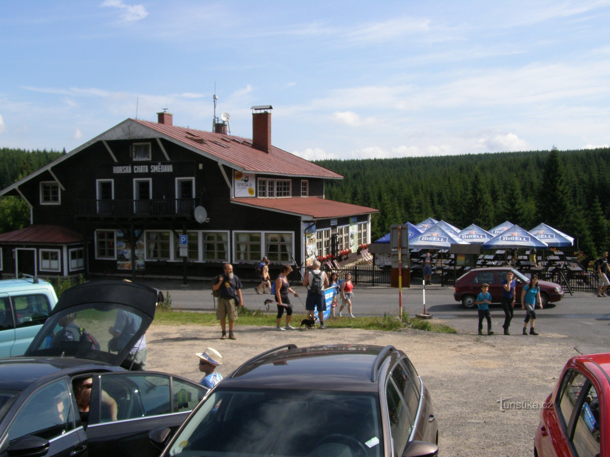 Le point de départ de nombreuses promenades - Smědava