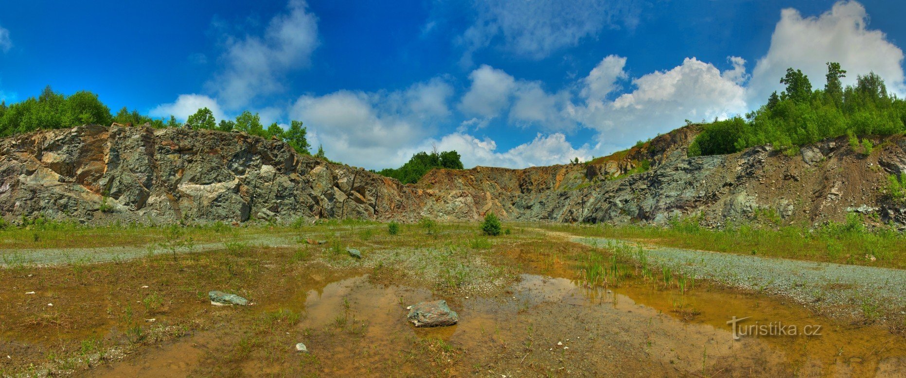 The eastern part of the Masta quarry after the rain
