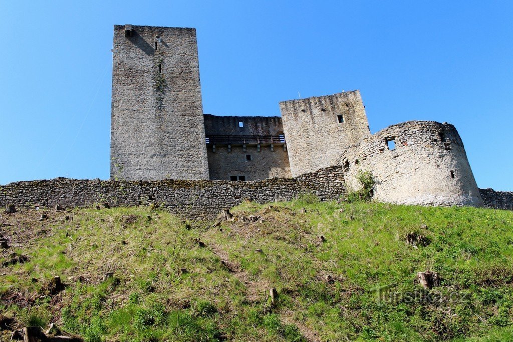 Oostkant van het kasteel