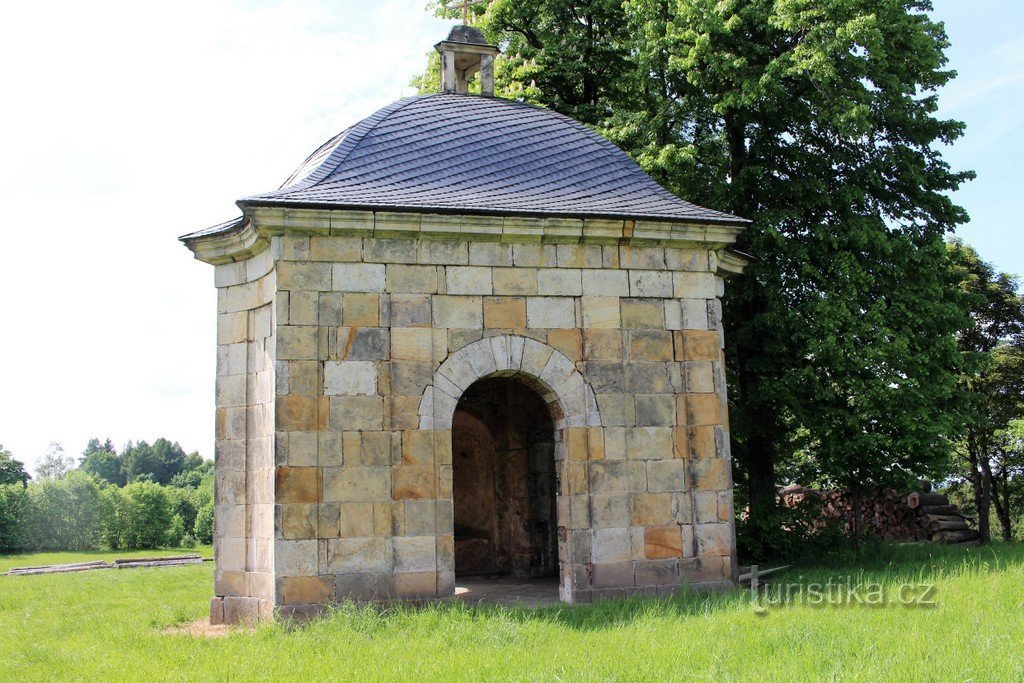 Lado este de la capilla