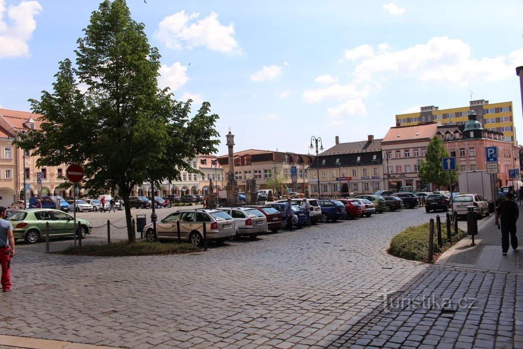 East side of the square