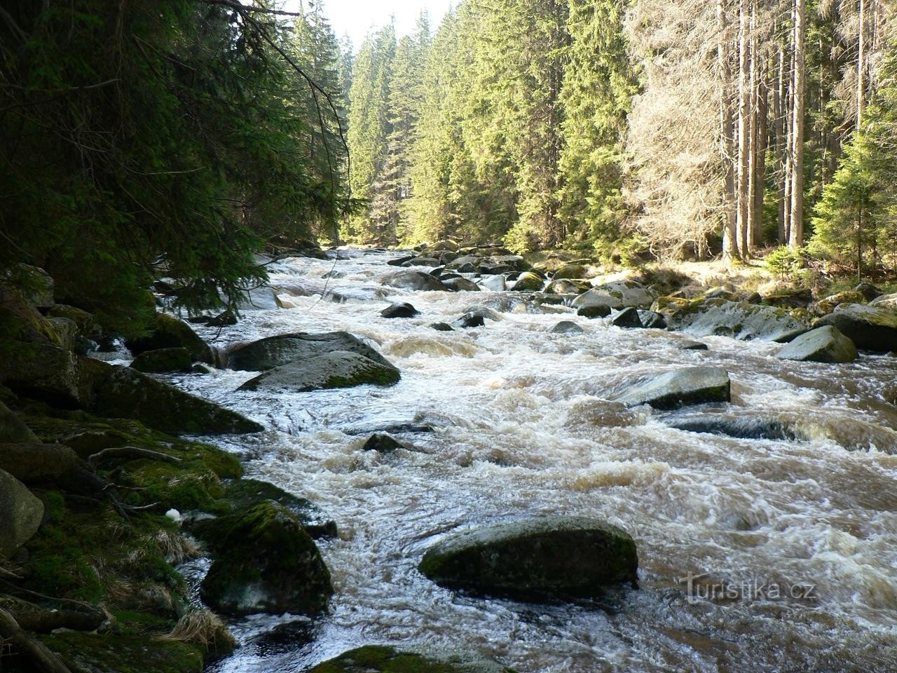 Vydra, nad Klostermannovým mostem