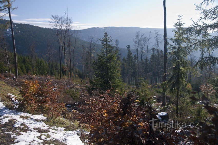 Vue sur la vallée de Malá Morava