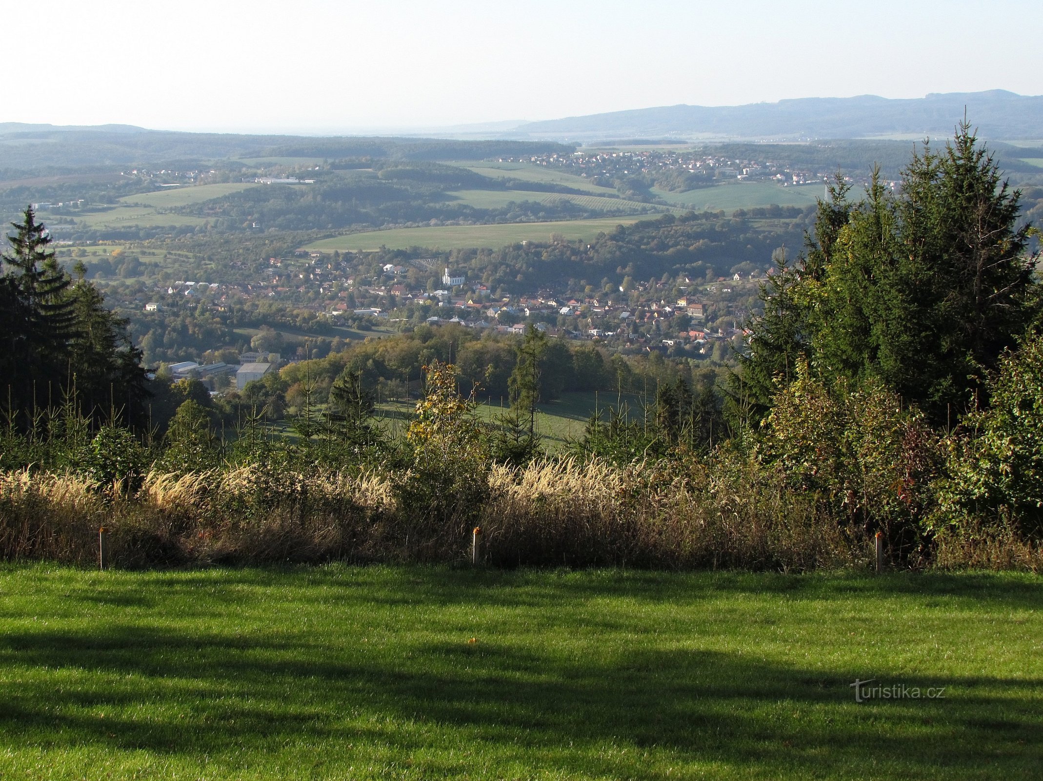 widok na Zádveřice, Klečůvkę i Veselá