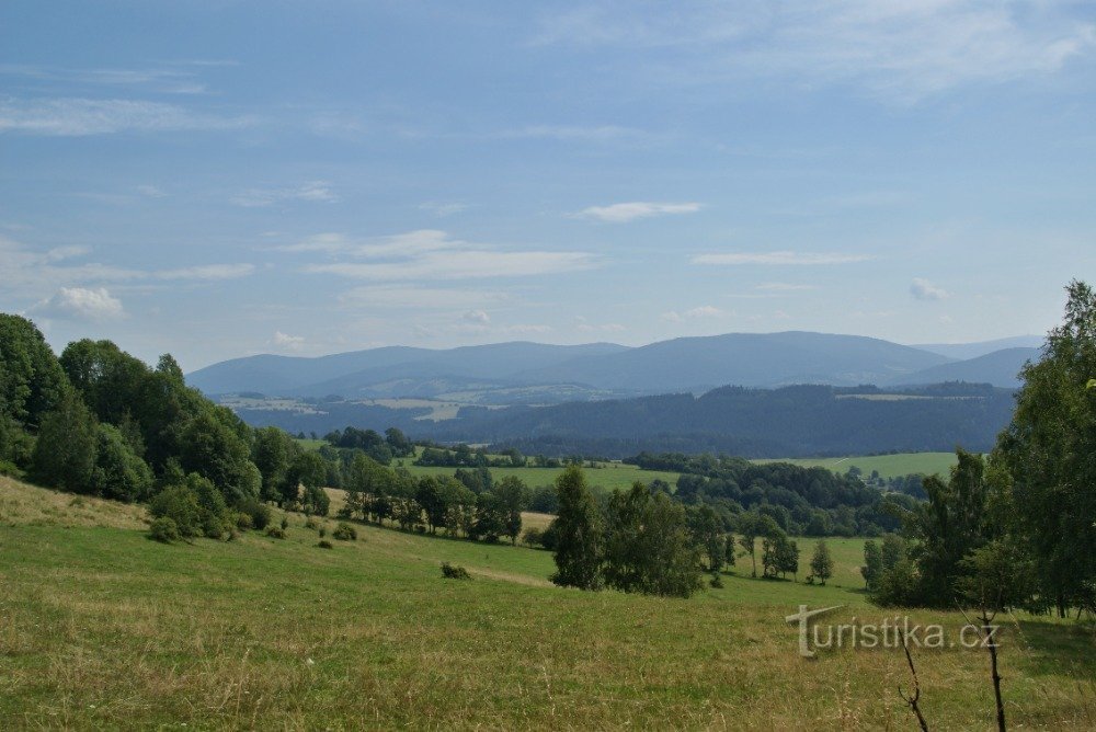 vista entre Vysoka e Vysoké Žibřidovice