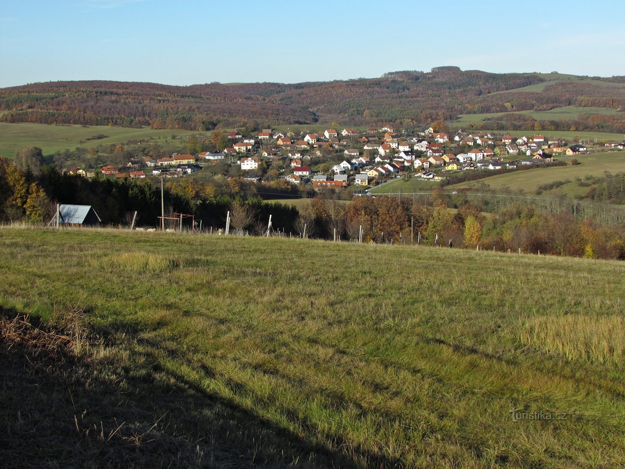 utsikt över Doubravy och omgivningar