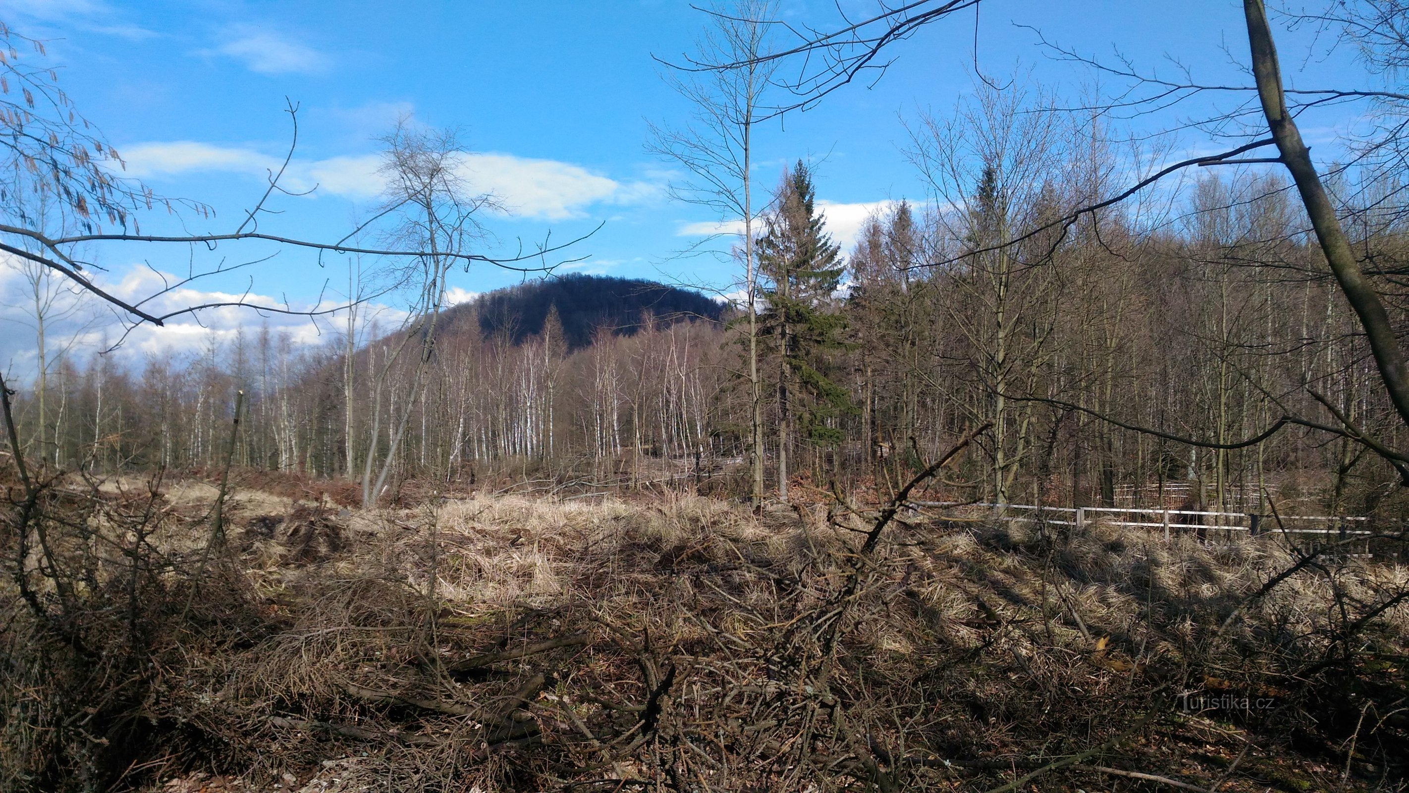 utsikt över berget Pařez