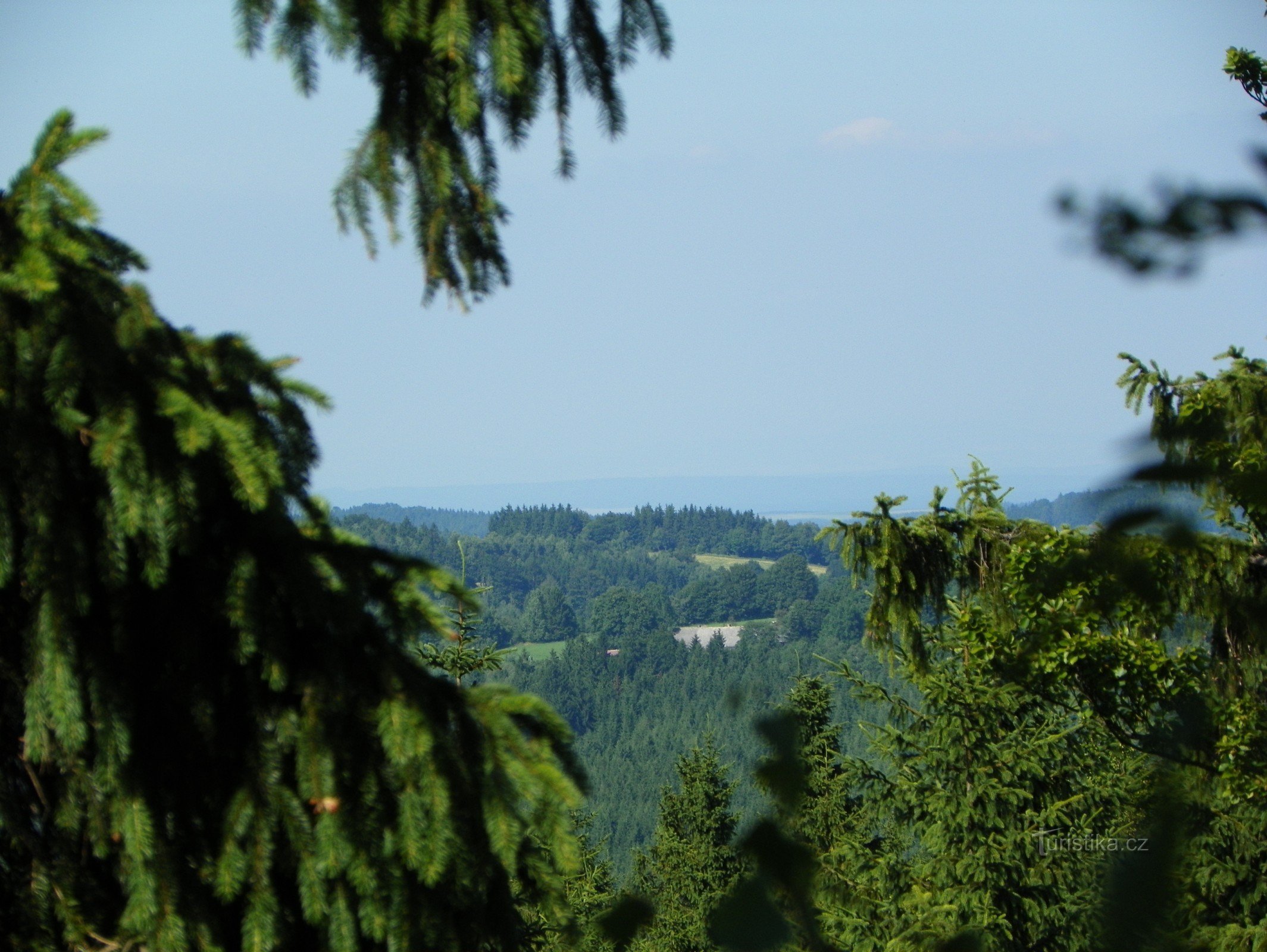 View of the Jeseníky Mountains