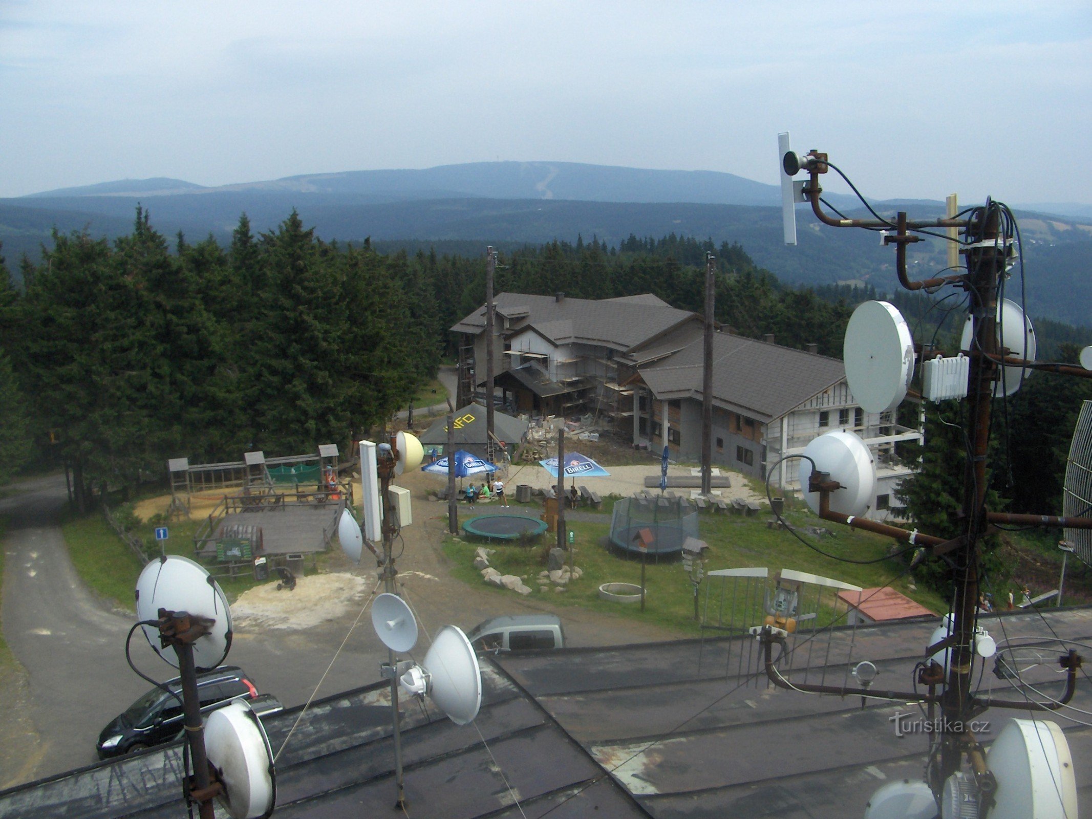 vista de Klínovec e Fichtelberg