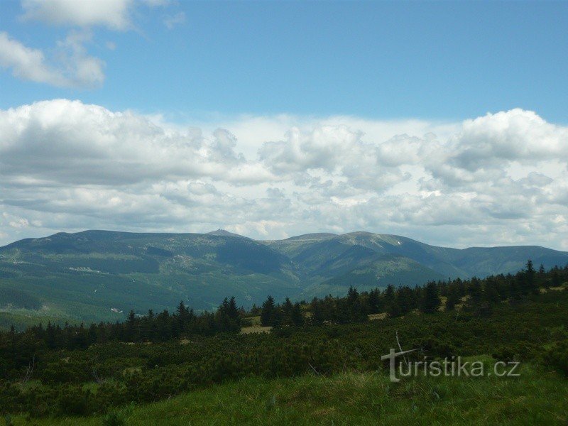 Pogled na gorovje Giant Mountains