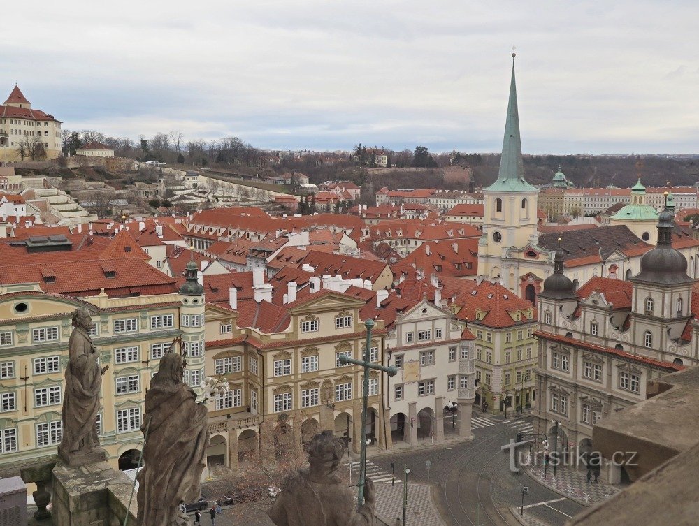 utsikt över Malostranské náměstí