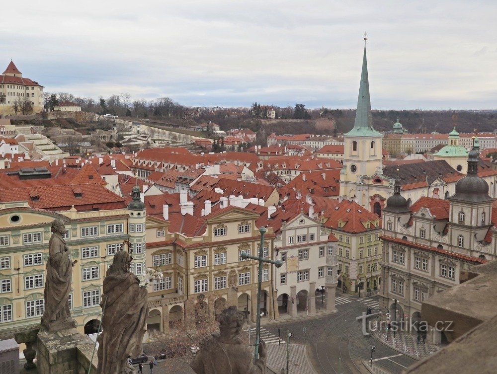 Blick auf den Malostranské náměstí