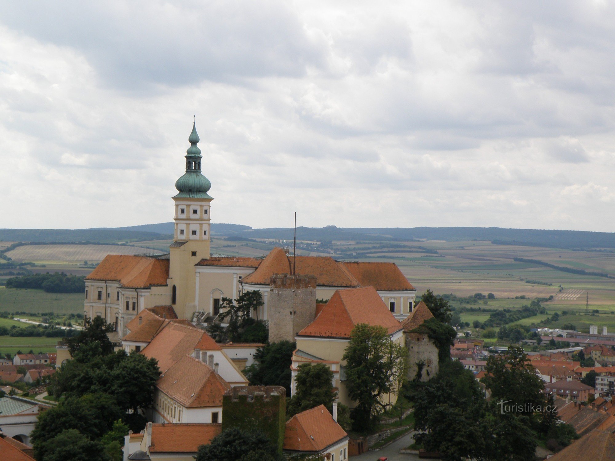 pogled na dvorac Mikulovsky