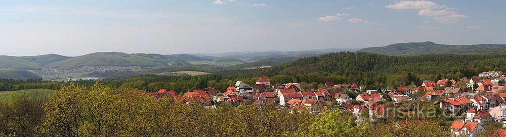 Uitzicht op de Moravische Karst