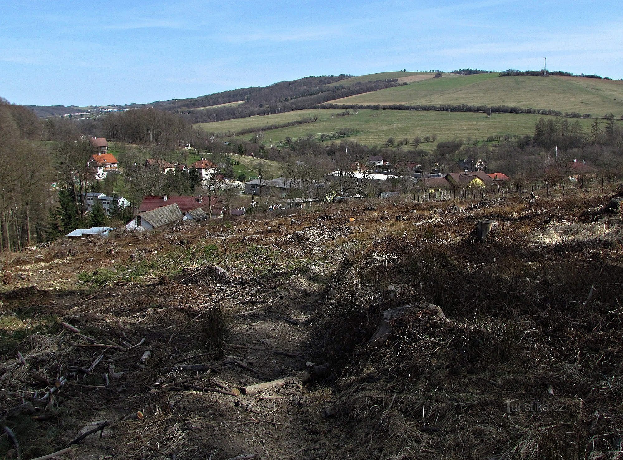 Blick auf die umliegende Landschaft