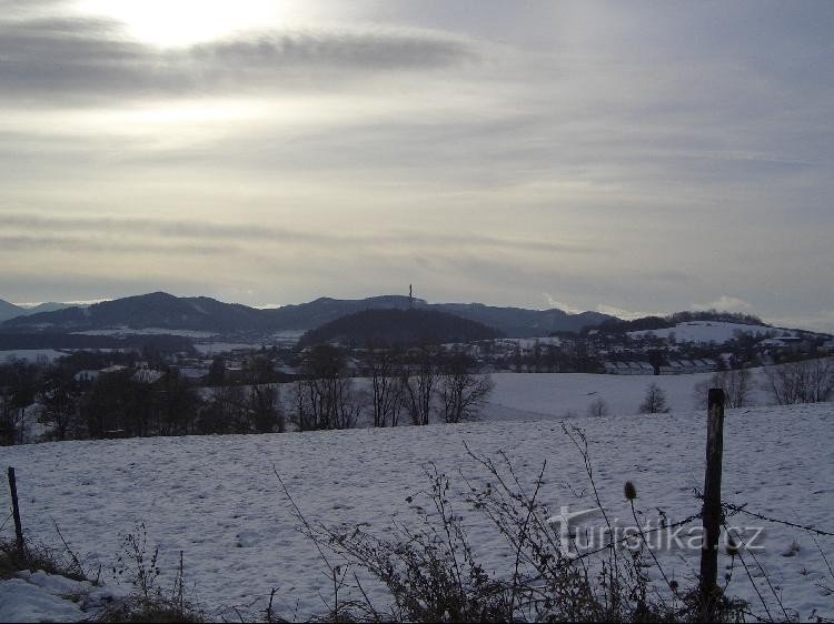 Blick auf Palkovické hůrky